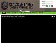 Tablet Screenshot of claussenfarms.com